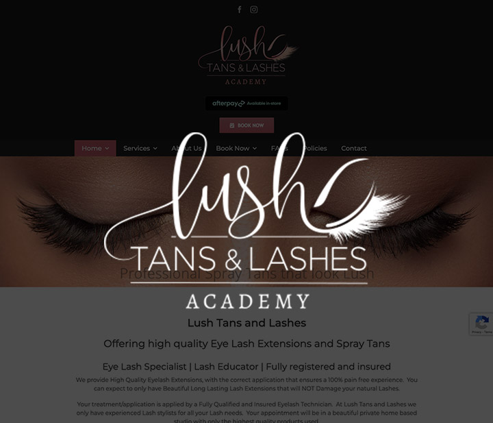 Lush Tans and Lashes